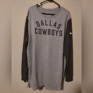 Dallas Cowboys Nike Heathered Gray Longsleeve
